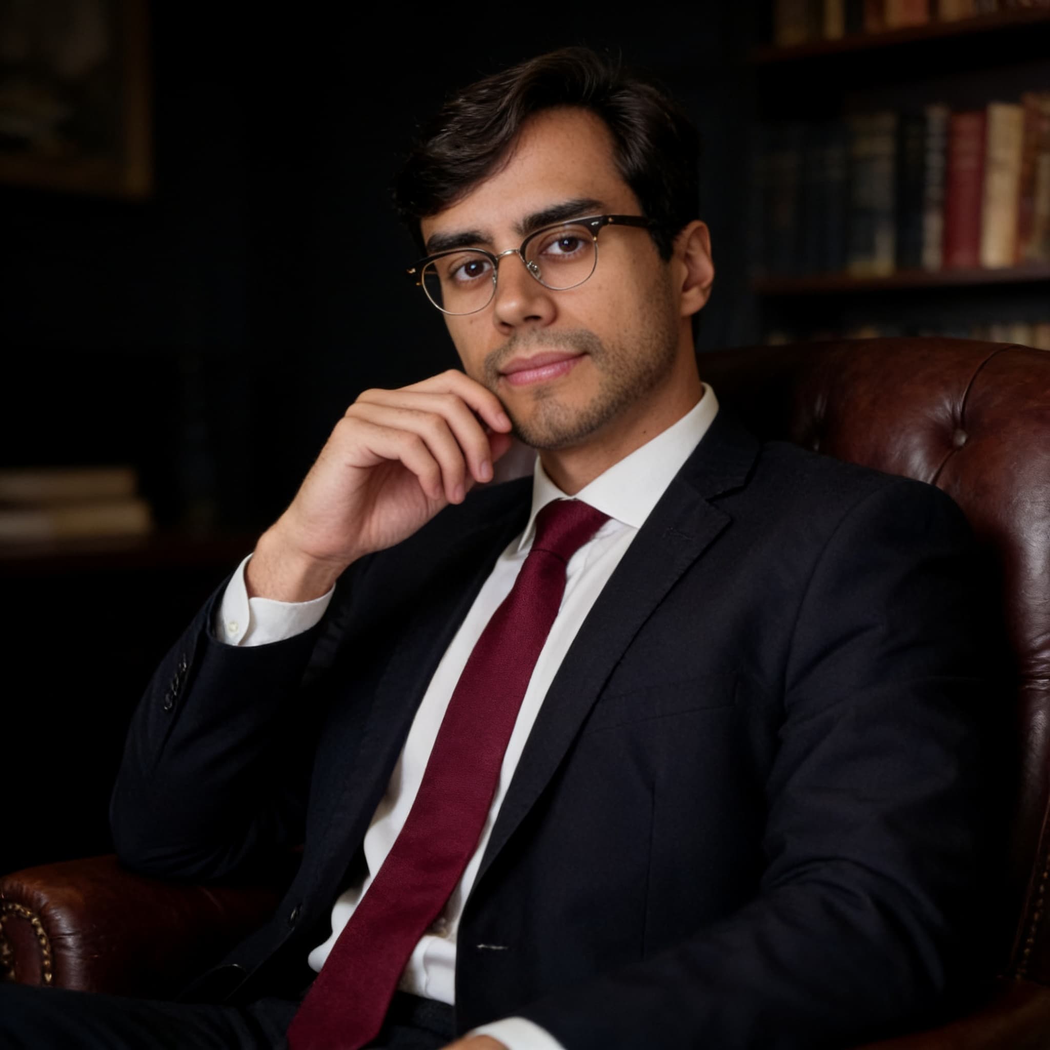 Retrato profissional de Eduardo Caldas, advogado